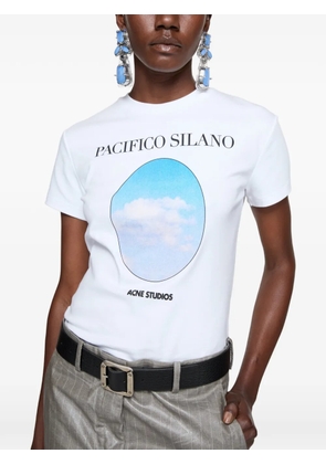 Acne Studios logo-print T-shirt - Blue