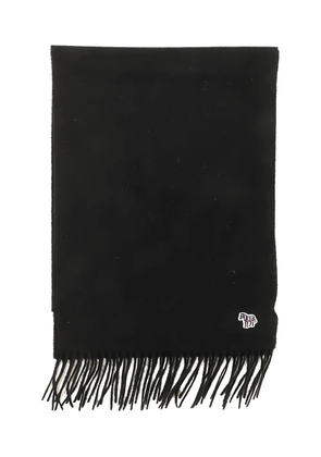 Paul Smith zebra-detail scarf - Black