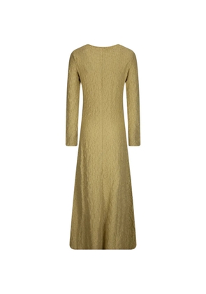 SAMSOE SAMSOE long-sleeve textured dress - Yellow