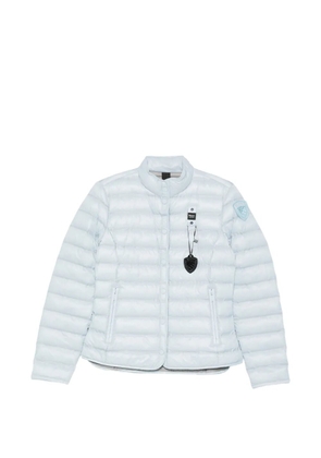 Blauer logo-patch quilted jacket - Blue