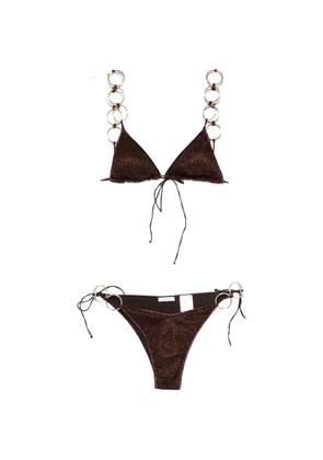 Oséree Lumiere embellished bikini - Brown