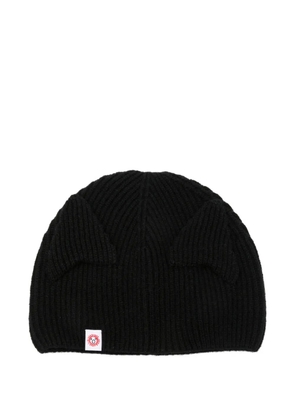 Charles Jeffrey Loverboy Ears Skull beanie hat - Black