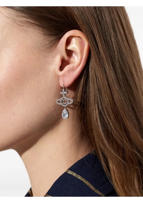 Vivienne Westwood Olympia embellished drop earrings - Silver