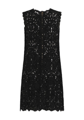 Dolce & Gabbana lace zip-fastening mini dress - Black