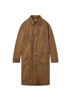 Golden Goose patch-pocket trench coat - Brown
