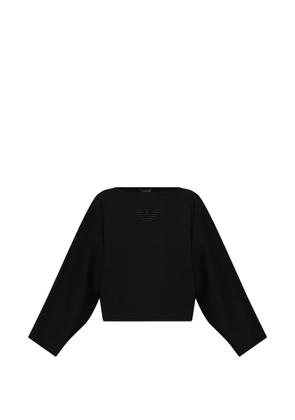 Emporio Armani logo sweatshirt - Black