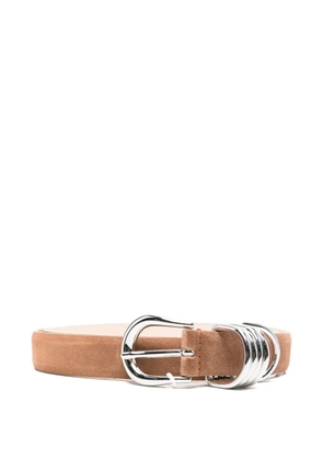 Déhanche Hollyhock suede belt - Brown