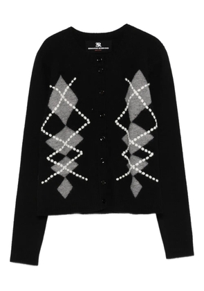 Ermanno Scervino argyle-motif cardigan - Black