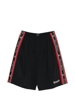 Willy Chavarria logo-embroidered shorts - Black