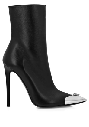 Philipp Plein leather ankle boots - Black