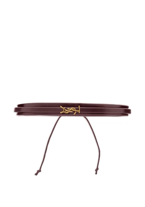 Saint Laurent Cassandre string bracelet - Red