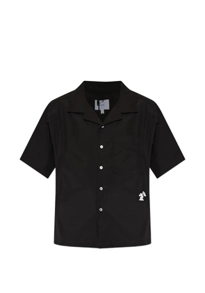 RHUDE short-sleeve embroidered shirt - Black
