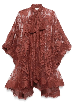 ZIMMERMANN Illustration mini dress - Red