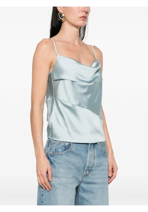 IMPERIAL cowl-neck top - Blue