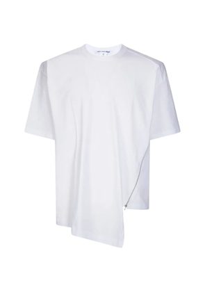 Comme Des Garçons Shirt zip detail T-shirt - White