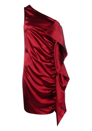 P.A.R.O.S.H. gathered-detail one-shoulder minidress