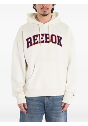 Reebok logo-embroidery hoodie - Neutrals