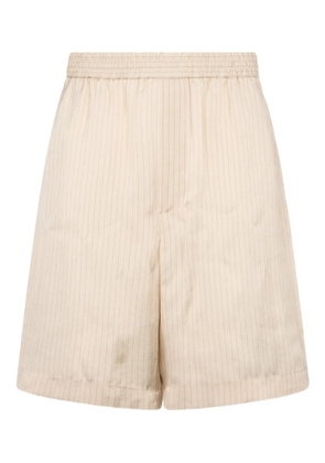 DSQUARED2 pinstripe elastic-waist shorts - Neutrals