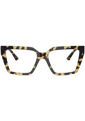 Jimmy Choo Eyewear tortoiseshell-effect glasses - Brown