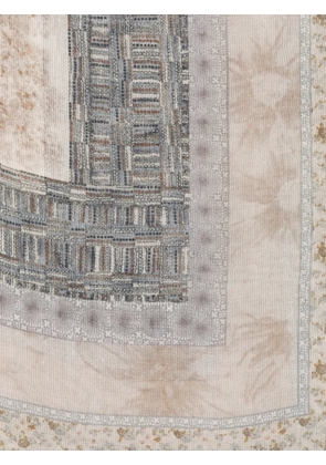 Faliero Sarti Wilde floral-print scarf - Neutrals