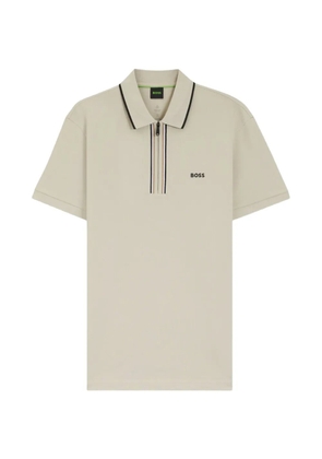 BOSS logo-detail polo shirt - Neutrals