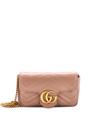 Gucci Pre-Owned GG Marmont Flap Bag Matelasse Leather Mini crossbody bag - Neutrals