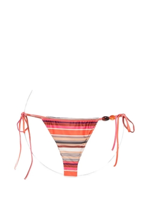 Faithfull the Brand Ombra striped-pattern bikini bottoms - Orange