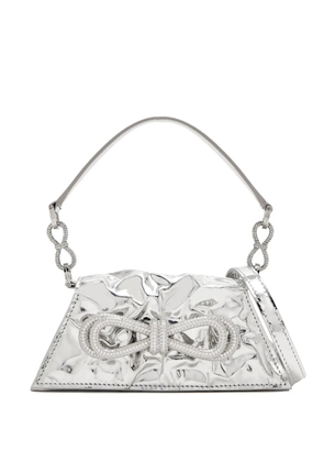 MACH & MACH small Double Bow Samantha tote bag - Silver