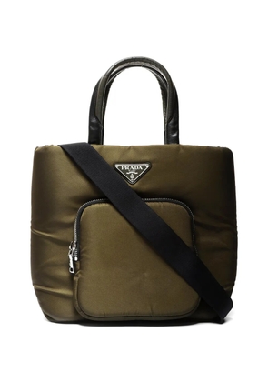 Prada Pre-Owned 2000s zip-pocket shoulder bag - Green