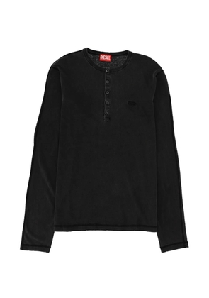 Diesel T-Mind buttoned long-sleeve T-shirt - Black