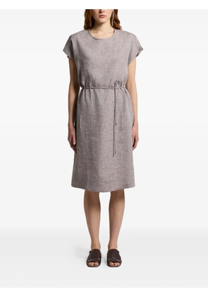 Peserico tie-waist dress - Neutrals
