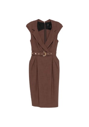 PINKO Amadine belted midi dress - Brown