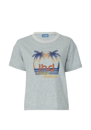 Lhd palm print T-shirt - Grey