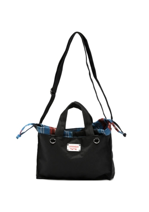 Charles Jeffrey Loverboy colour-block messenger bag - Black