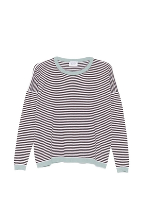 BeYou striped round-neck sweater - Brown