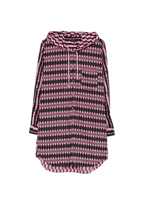 Comme des Garçons Homme Plus printed hooded shirt - Black