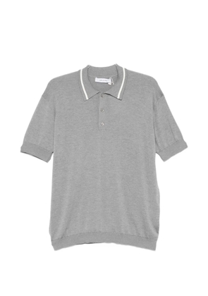 Greyed short-sleeve polo shirt