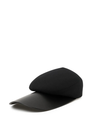 Comme des Garçons Homme Plus curved peak panelled hat - Black