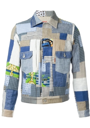 Junya Watanabe MAN patchwork denim jacket - Neutrals