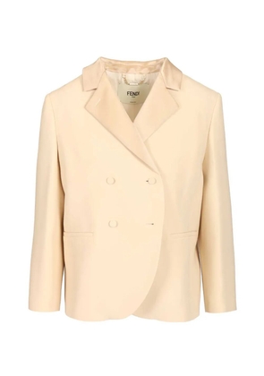 FENDI double-breasted blazer - Neutrals