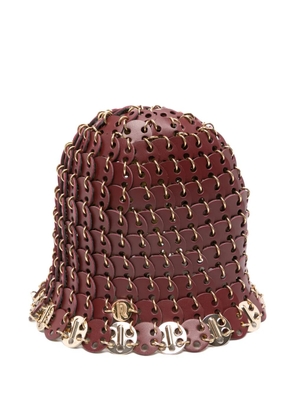 Rabanne disc-chain bucket hat - Brown