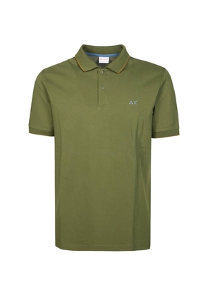 Sun68 contrast-trim polo shirt - Green
