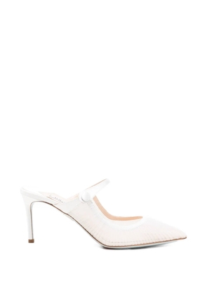 Aquazzura Voile pleated mules - White