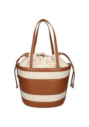 Armani Exchange drawstring-closure bucket bag - Neutrals