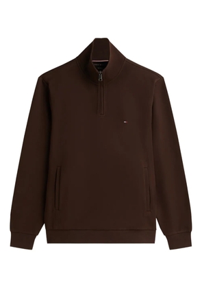 Tommy Hilfiger zip-up high-neck sweater - Brown