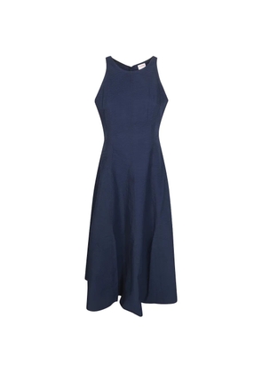 Sun68 Seersucker cotton maxi dress - Blue