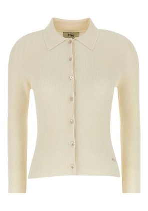 FENDI ribbed-knit shirt - Yellow