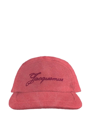Jacquemus La Casquette logo-embroidery baseball cap - Red