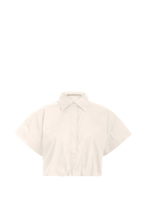 Marie Oliver Sierra crop cotton top - White