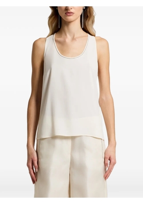 Peserico Aurea sleeveless top - Neutrals